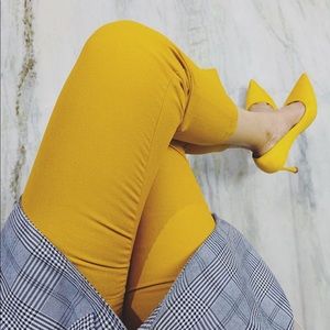 Forever 21 Mustard Pants